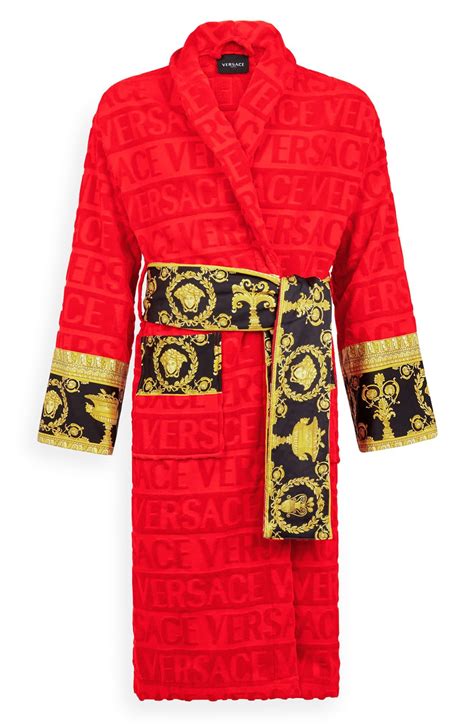 versace men's barocco terry robe|Versace Barocco Terry Robe .